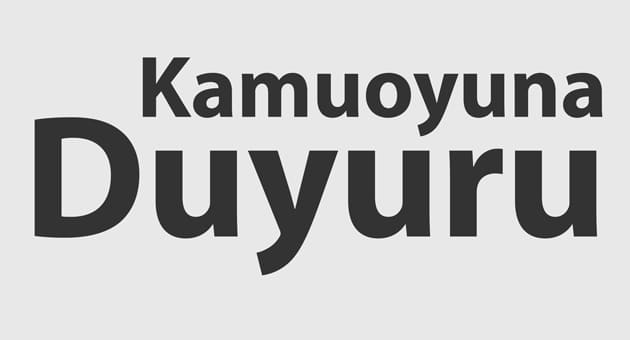 Kamuoyuna Duyuru